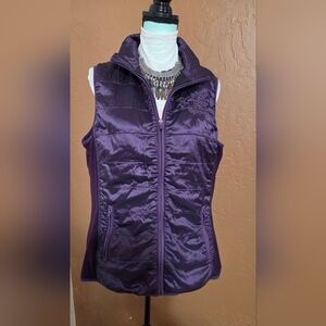 Cowgirl Tuff Women's Purple Quilted Vest, Sz XL
